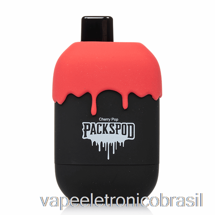 Vape Eletrônico Packwood Packspod 5000 Gelato De Cereja Preta Descartável (cereja Pop)
